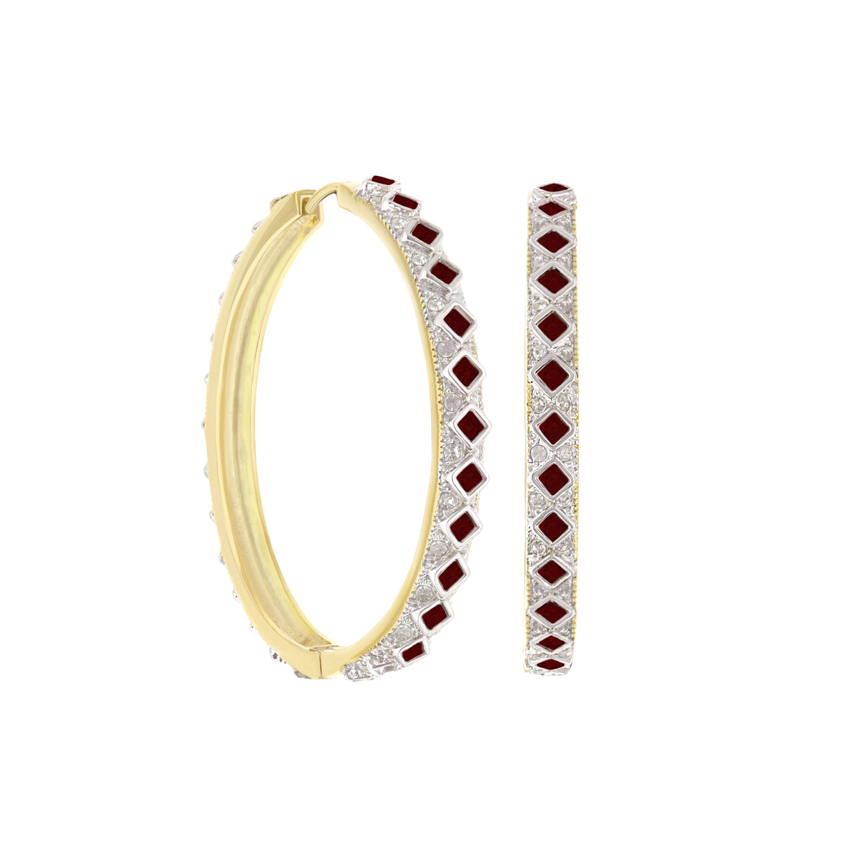 Crystal Hoop Earrings