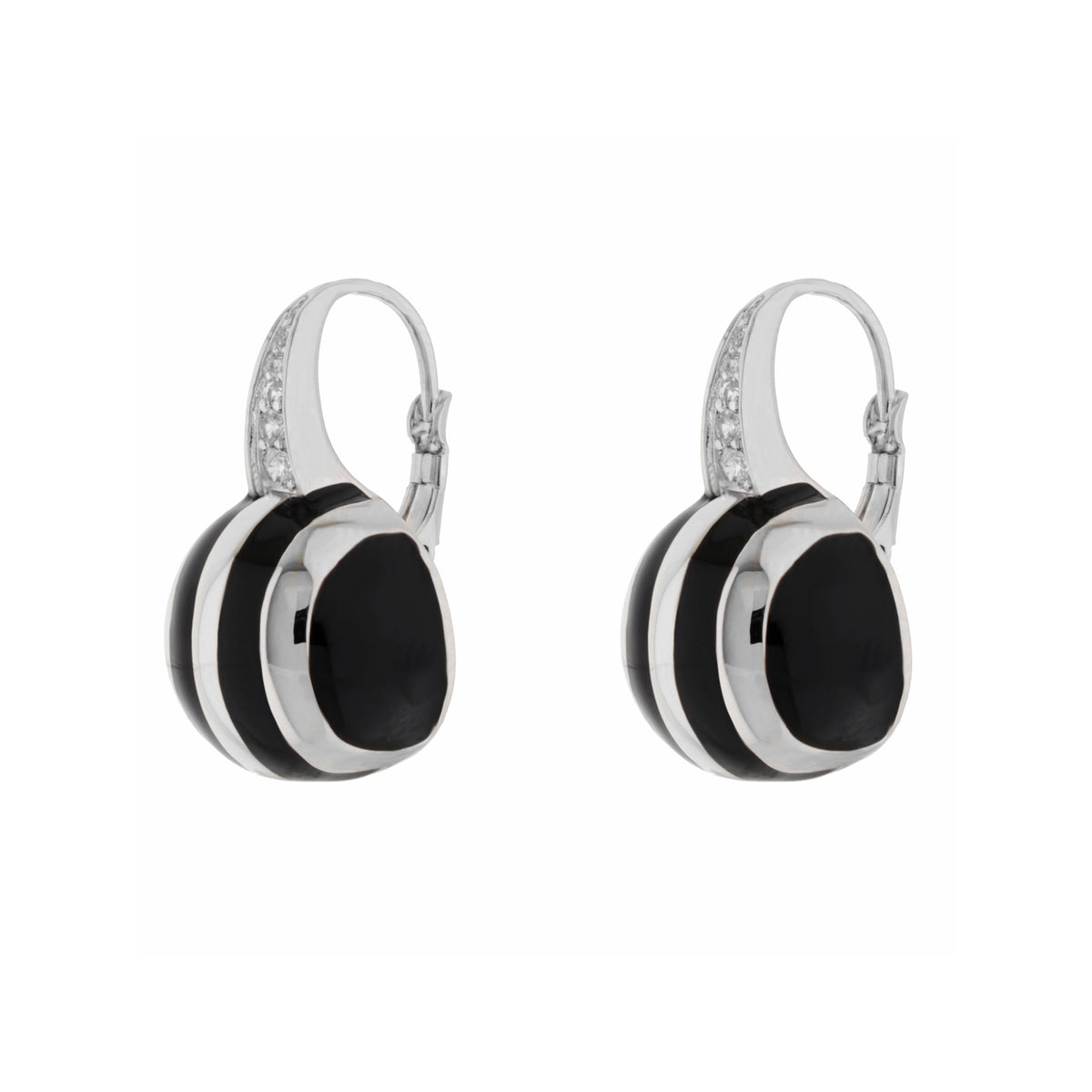 Bamboo Striped Earrings