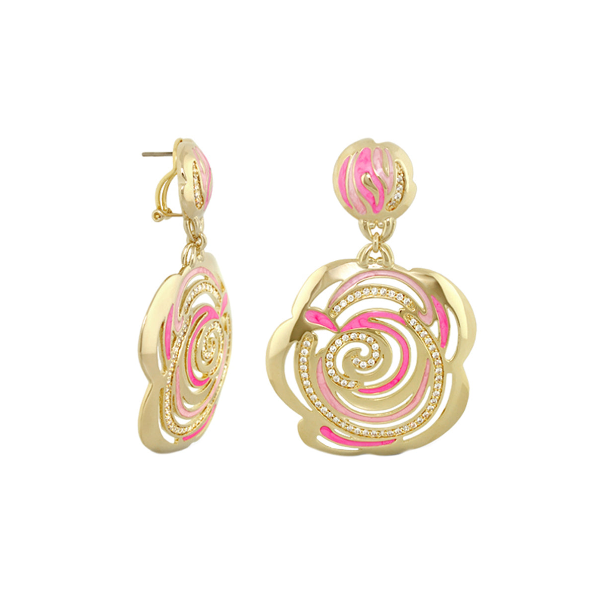 Rose Flower Earrings