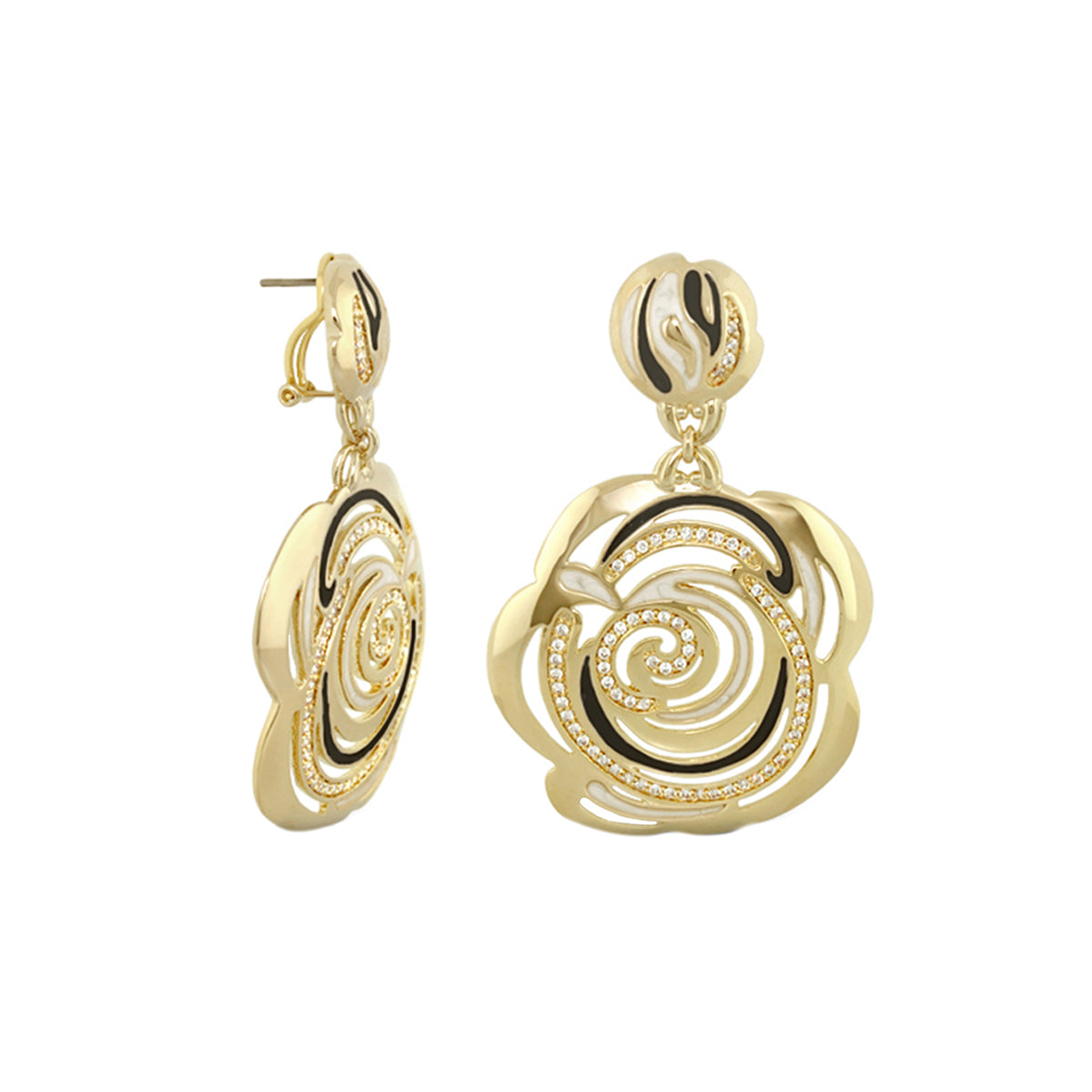 Rose Flower Earrings
