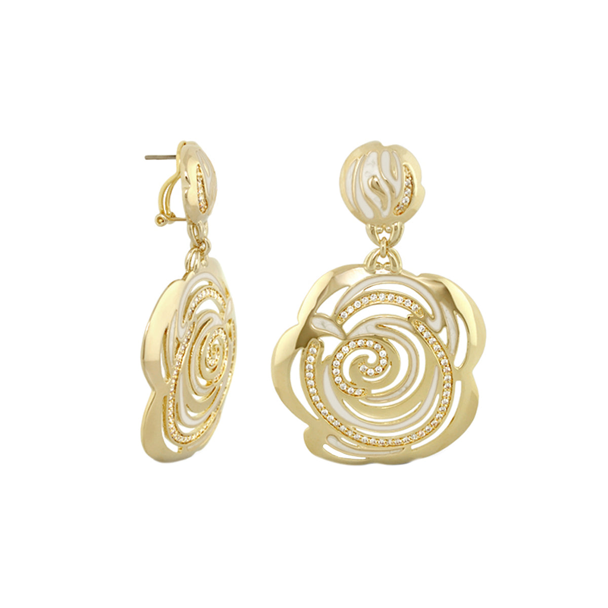 Rose Flower Earrings