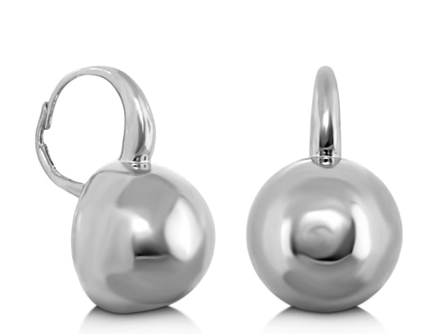 Shiny Circles Round Dome Earring