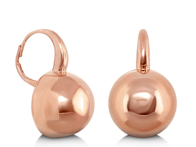 Shiny Circles Round Dome Earring