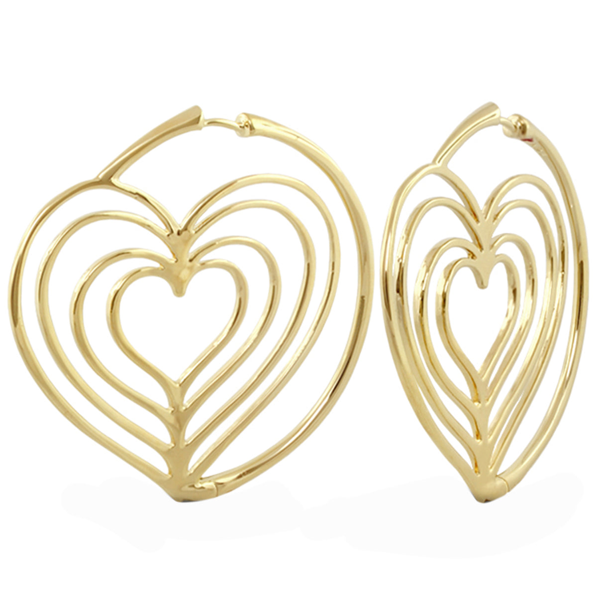 Heart Hoop Earrings