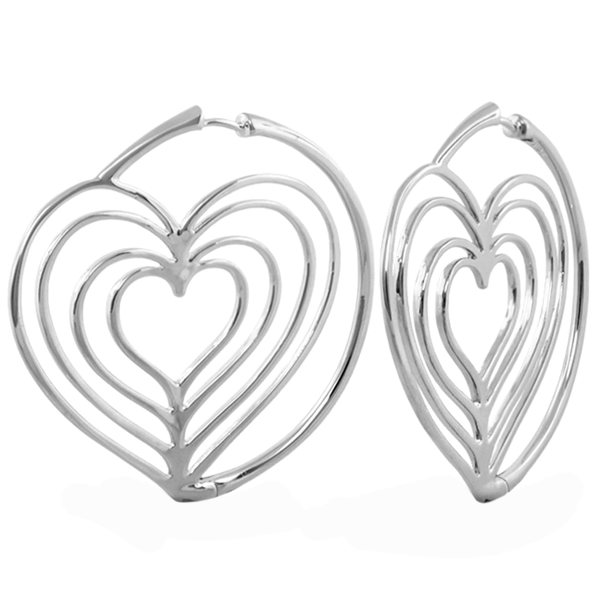 Heart Hoop Earrings