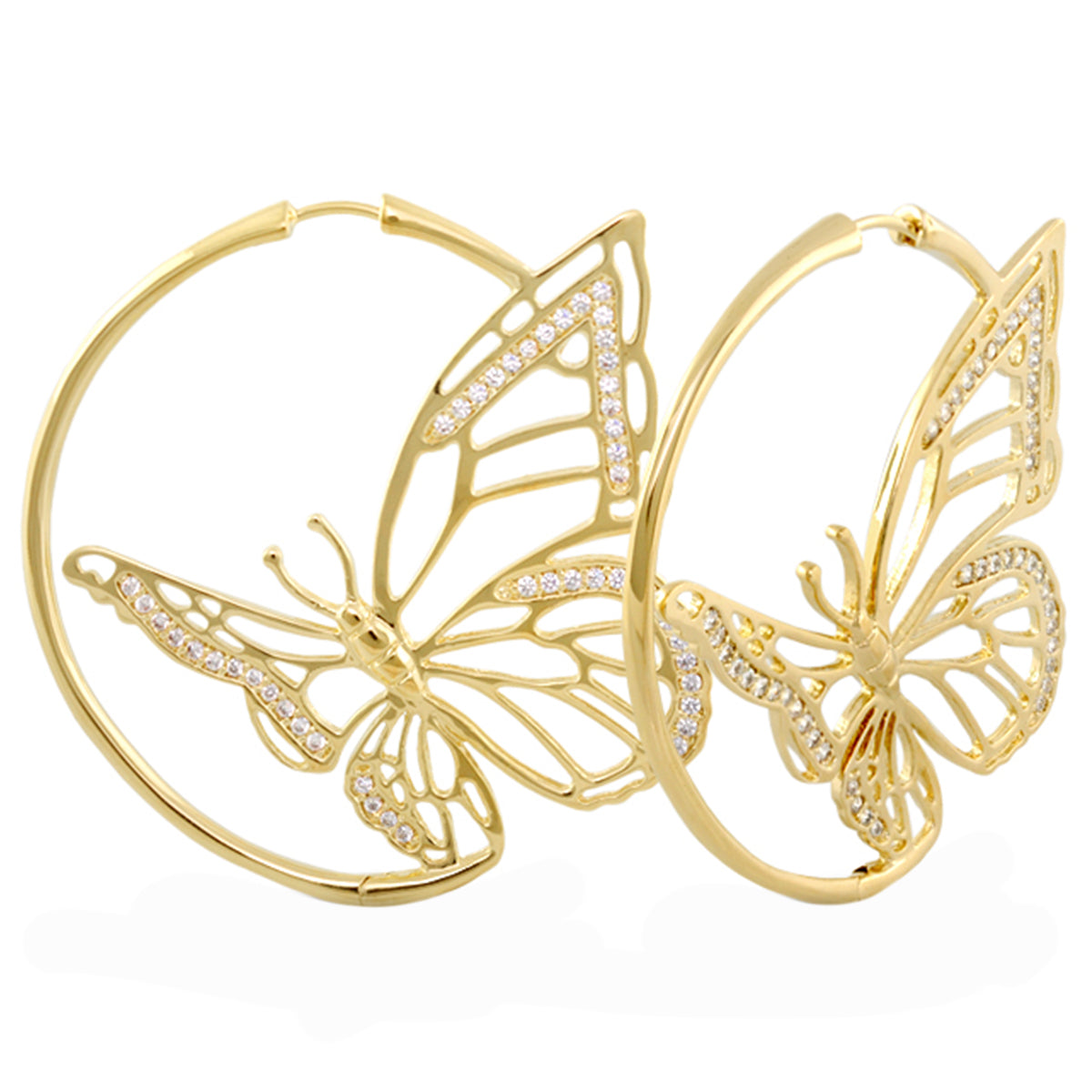 Rose Garden Butterfly Earrings