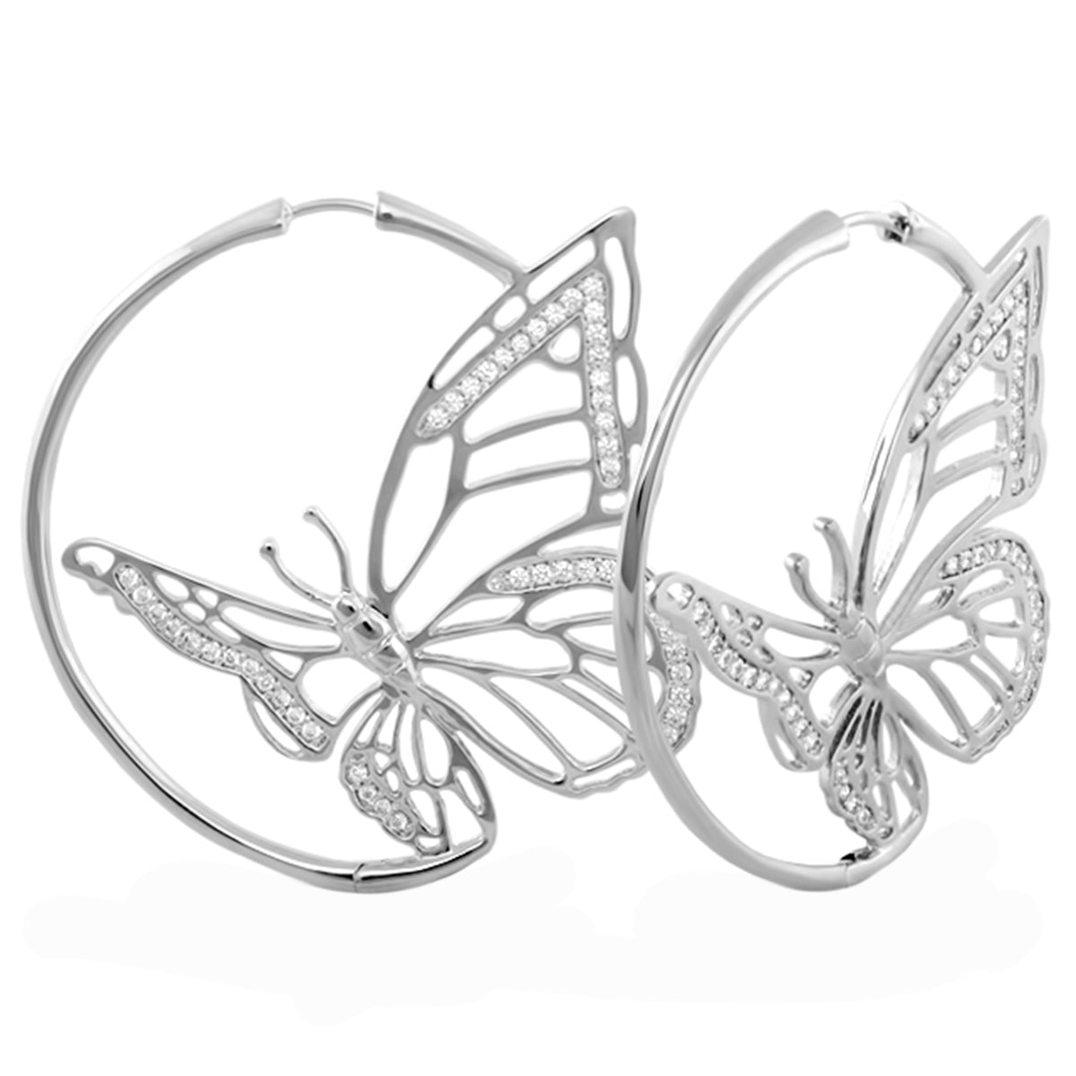 Rose Garden Butterfly Earrings