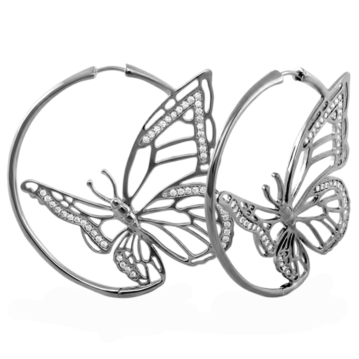 Rose Garden Butterfly Earrings