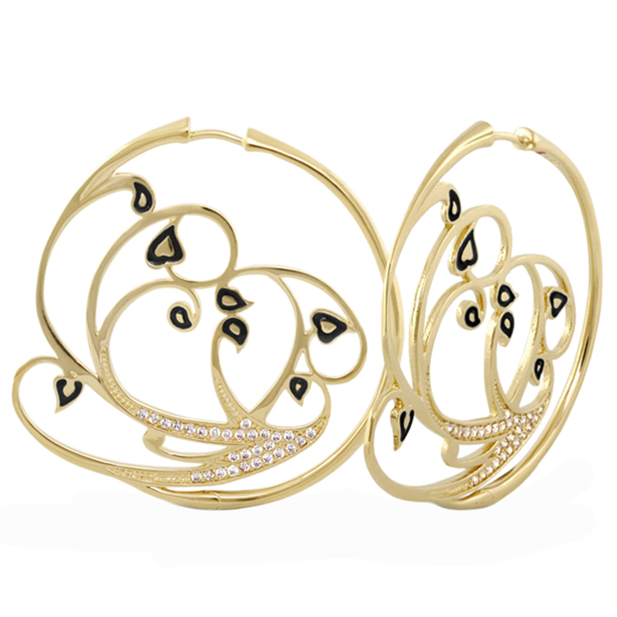 Rose Garden Leaves Earrings