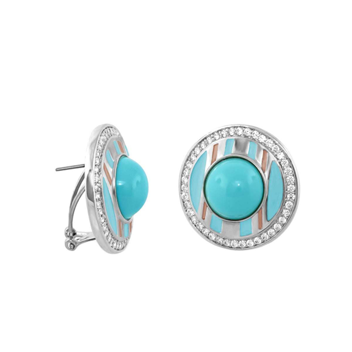 Chunky Town Earrings — Open Bar Cabochon