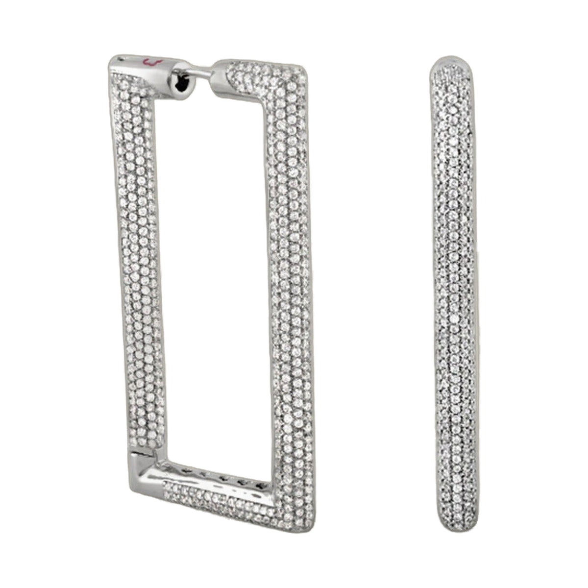 Shimmer and Glimmer Rectangle Earrings