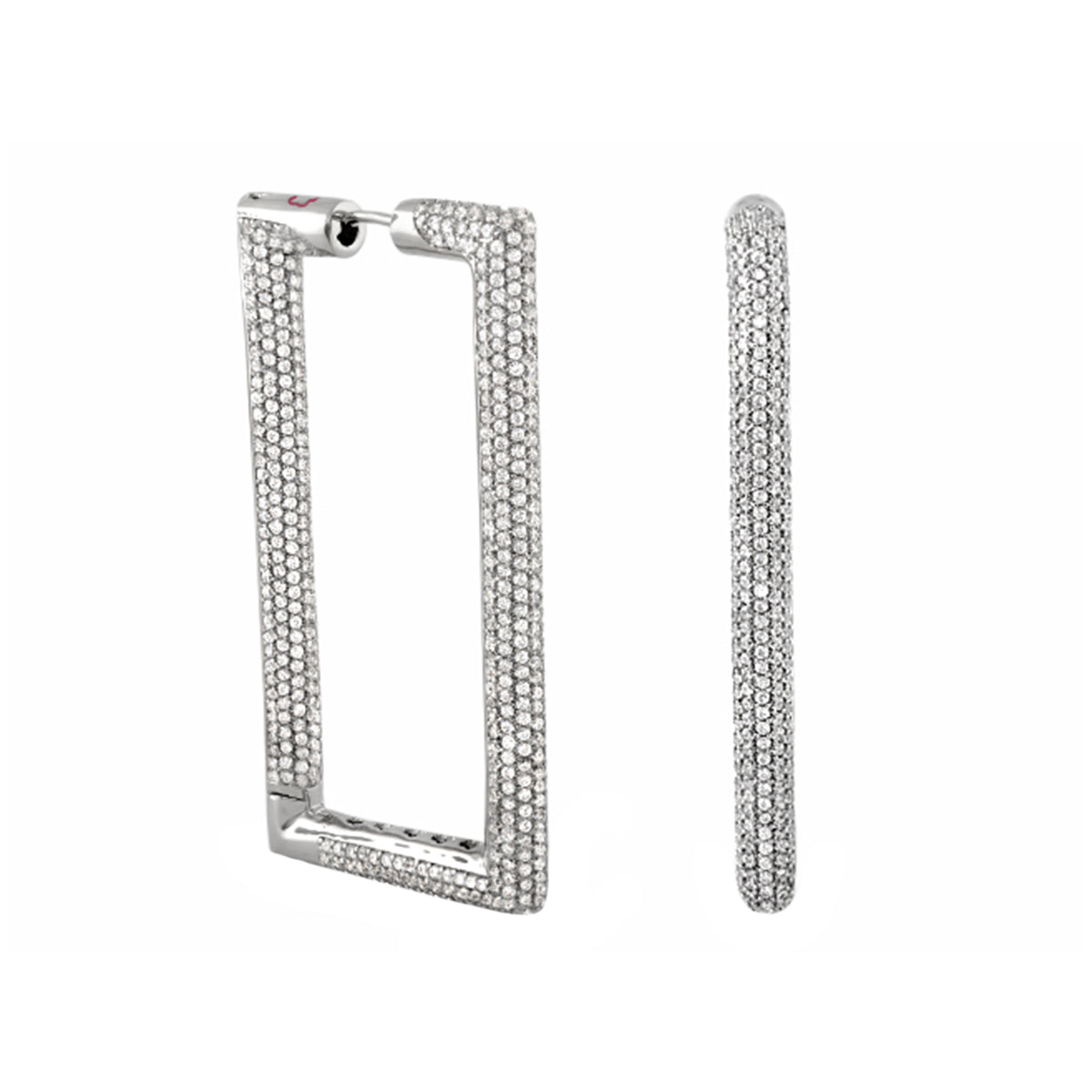 Shimmer and Glimmer Rectangle Earrings