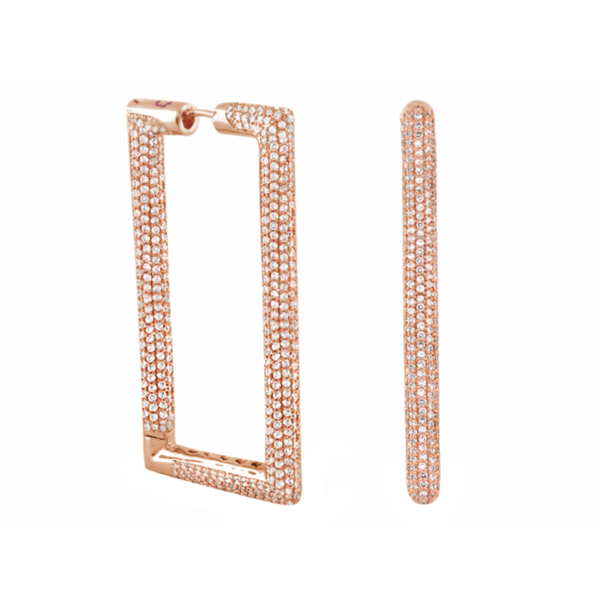 Shimmer and Glimmer Rectangle Earrings