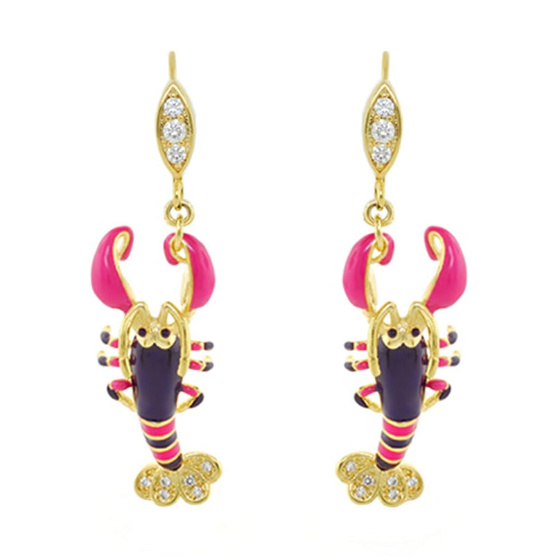 Eau Lobster Earrings