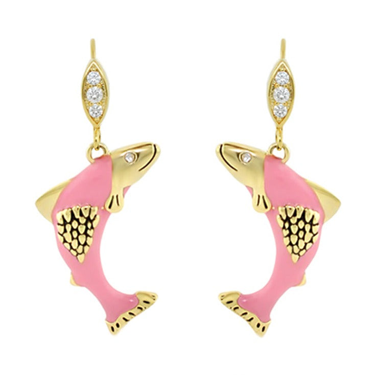 Eau Salmon Earrings