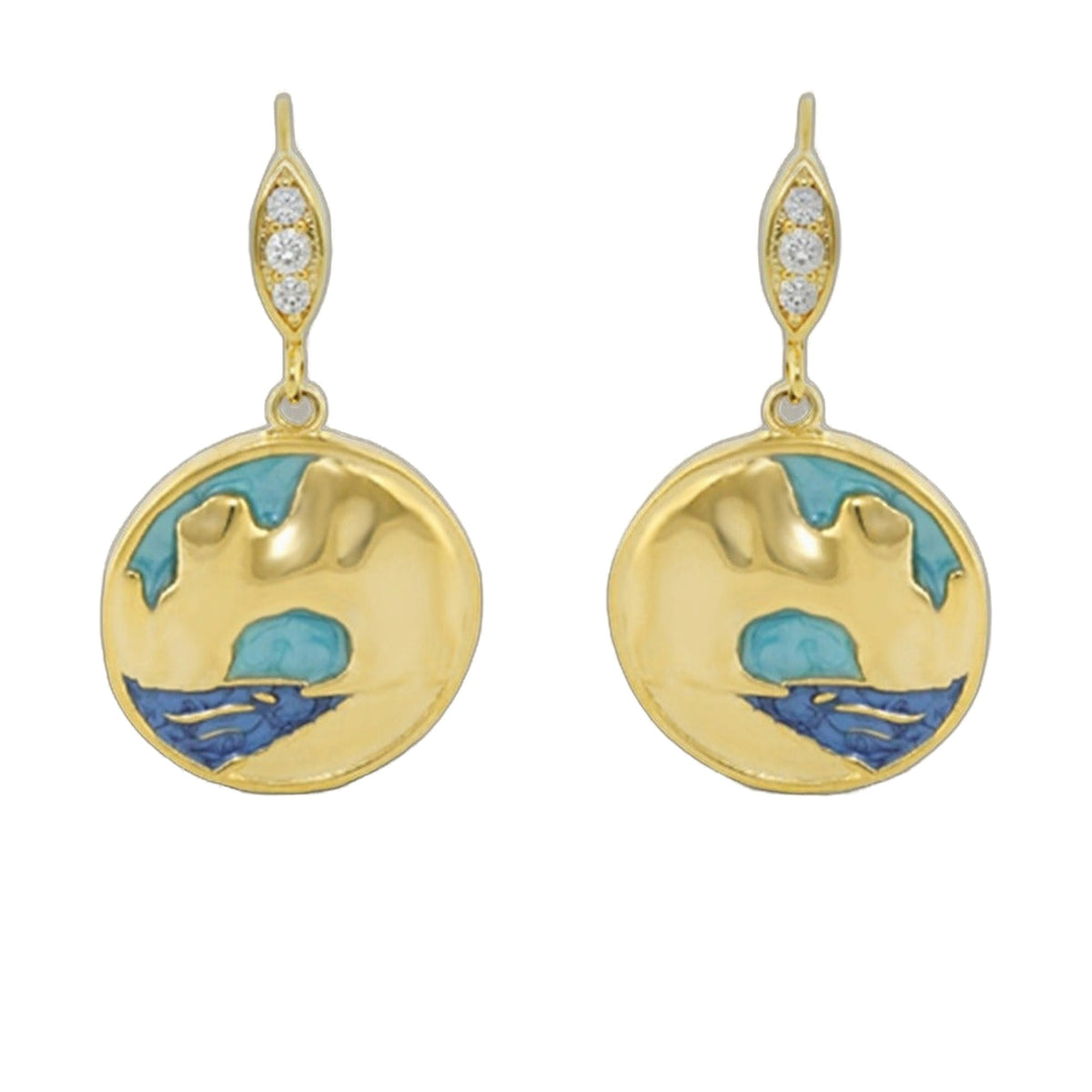 Eau Enamel Cabo Earrings