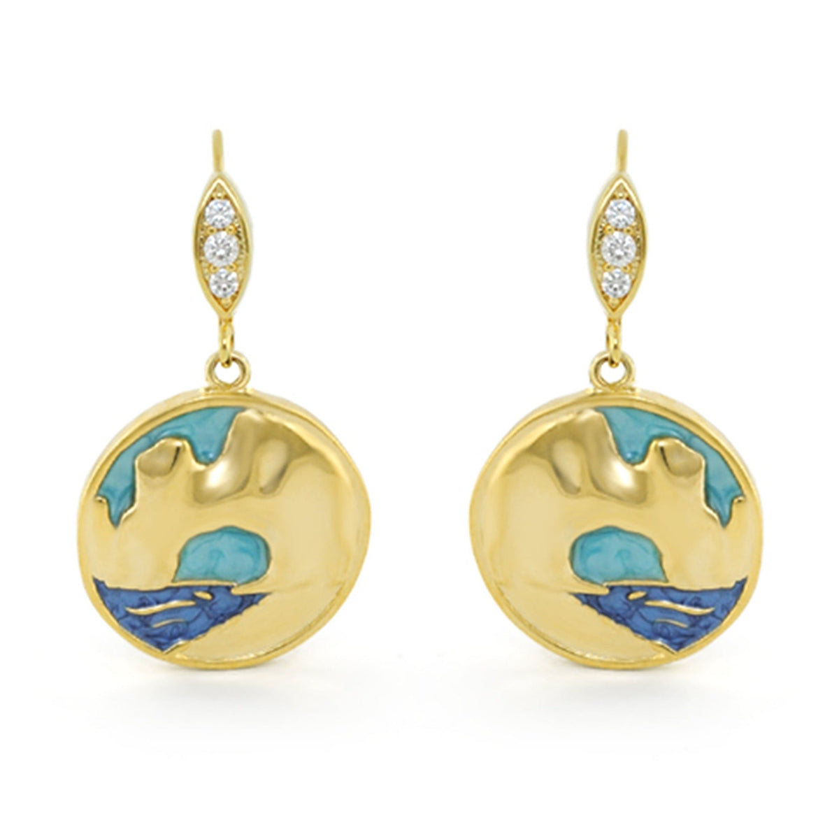 Eau Enamel Cabo Earrings