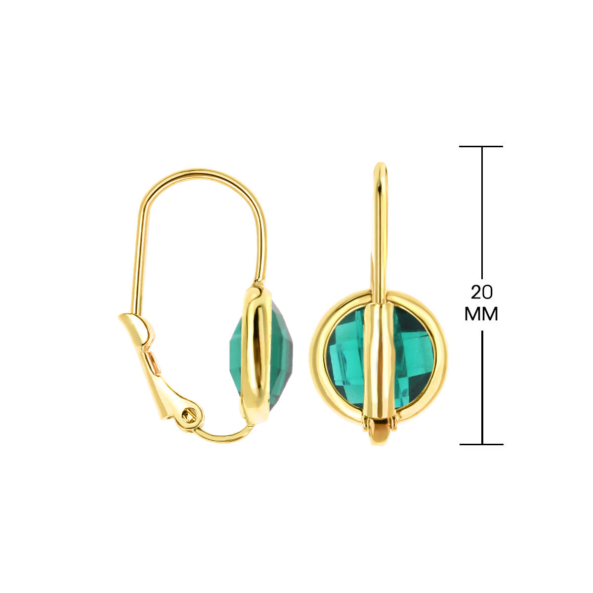 December Birthstone Color Earrings