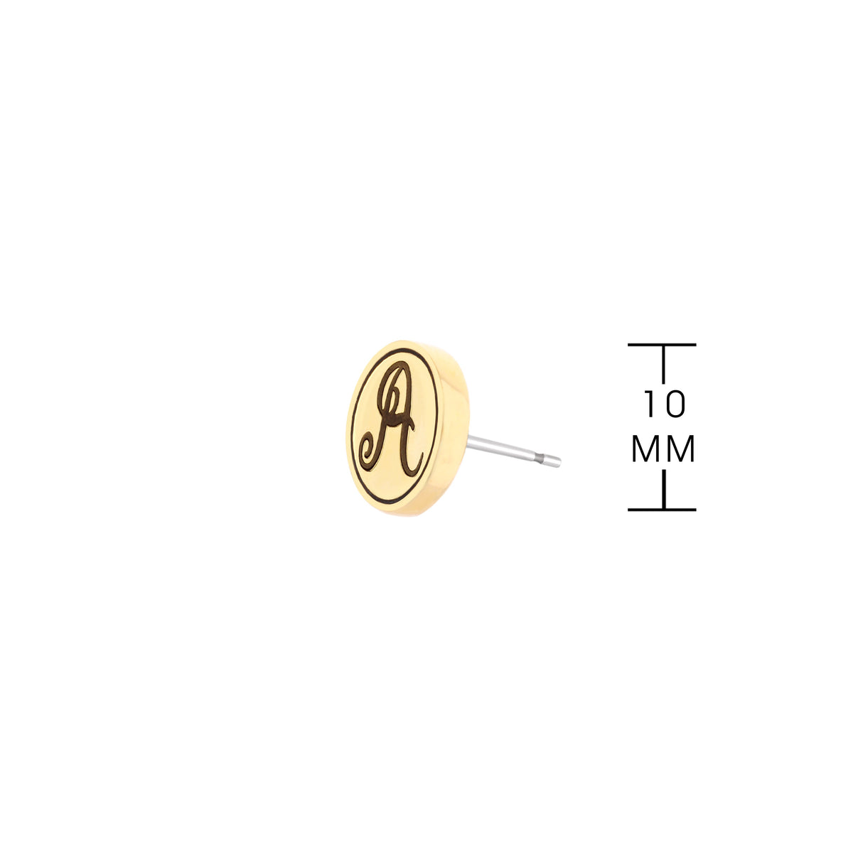Initial A Earring