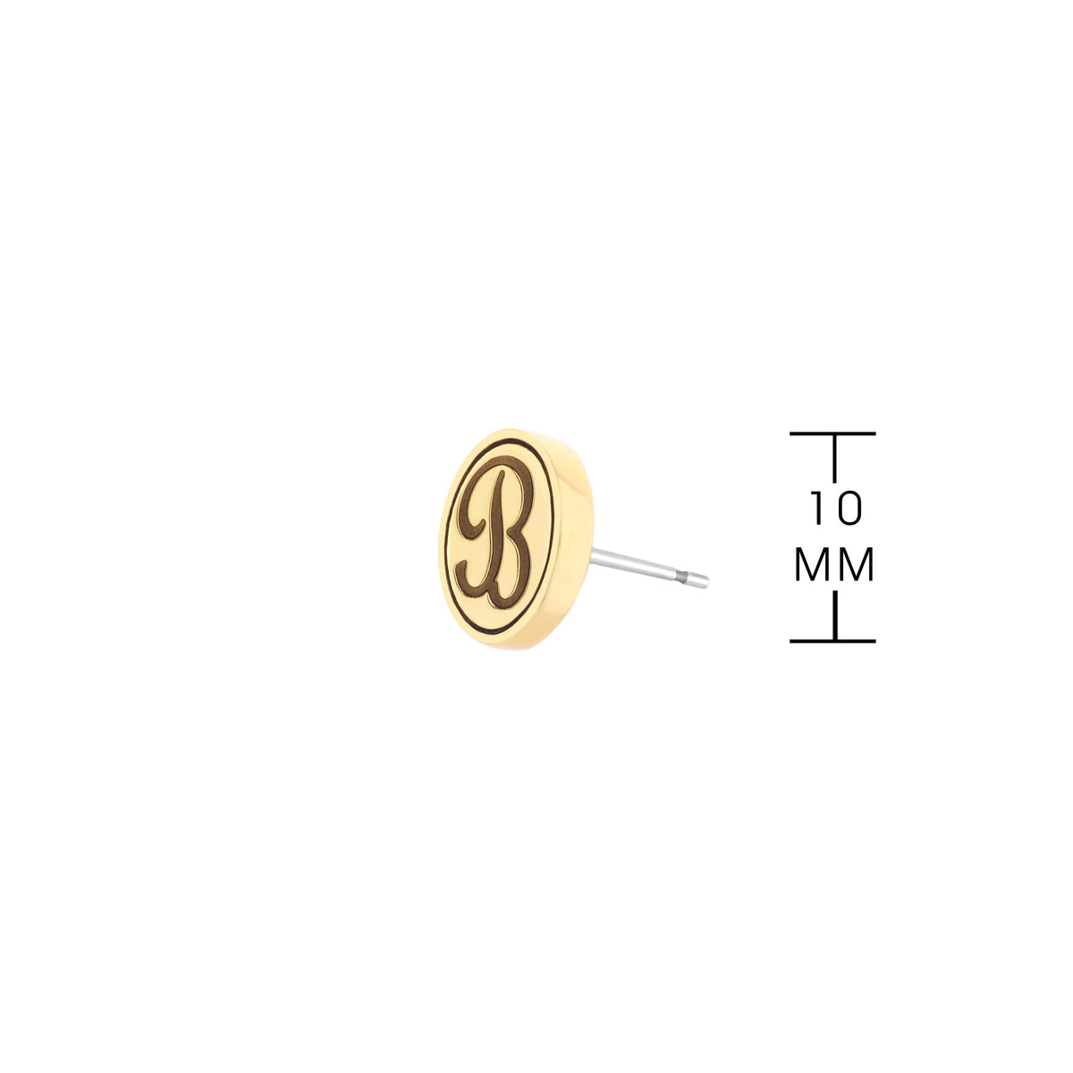 Initial B Earring