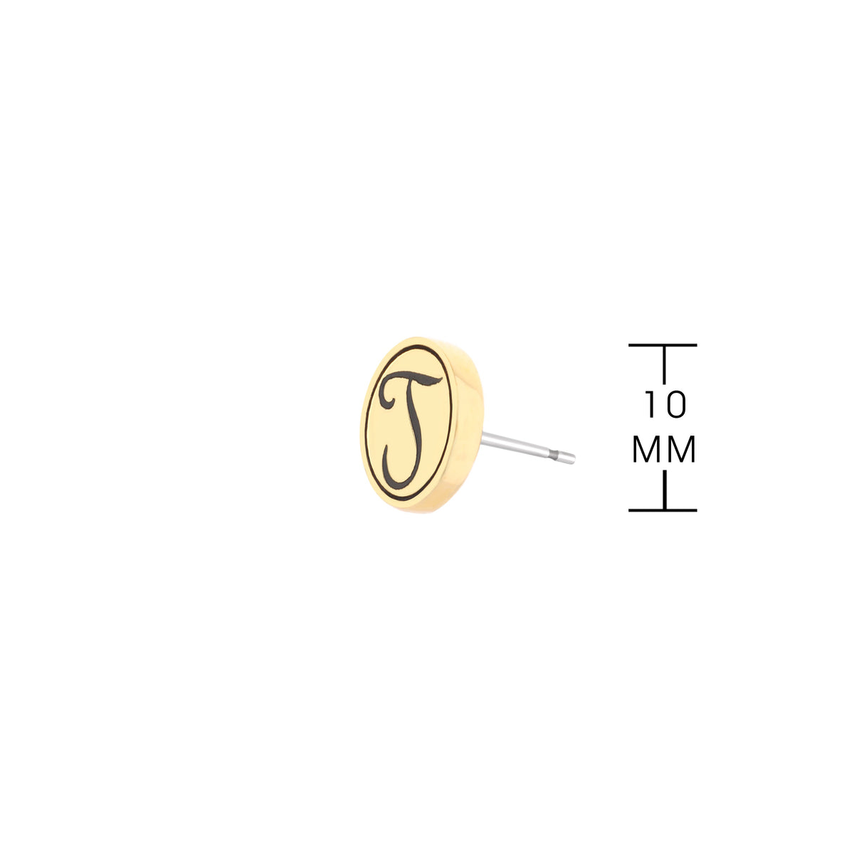 Initial J Earring