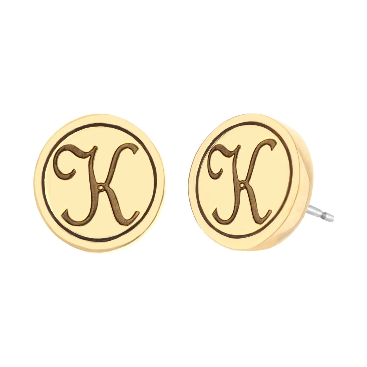 Initial K Earring