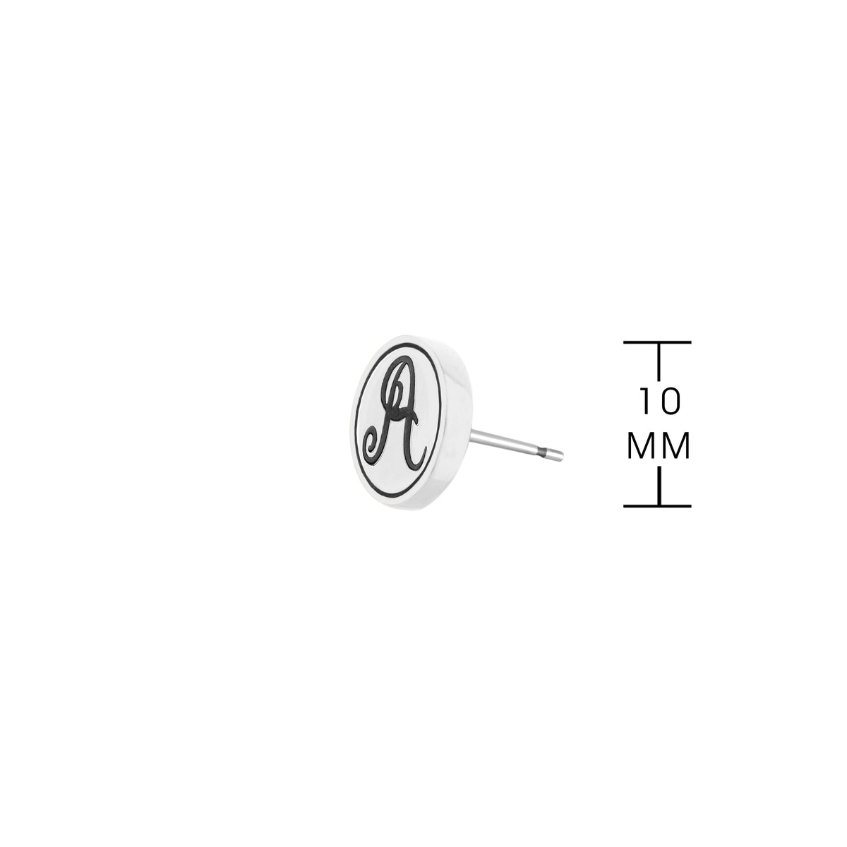 Initial A Earring