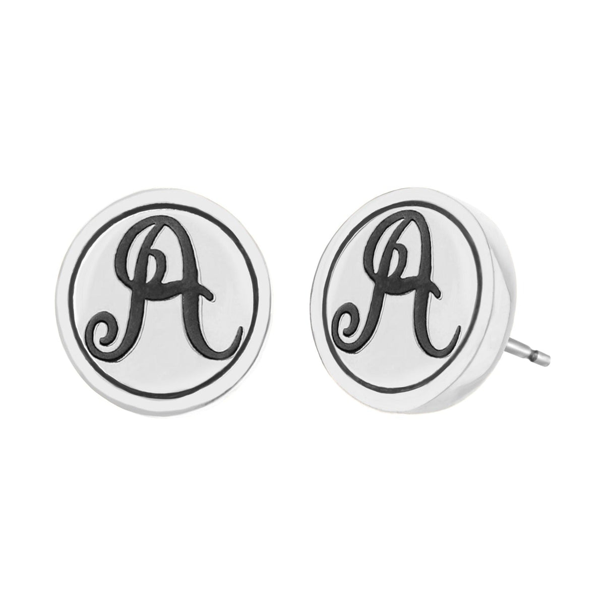 Initial A Earring
