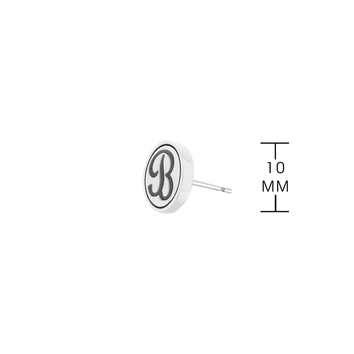 Initial B Earring