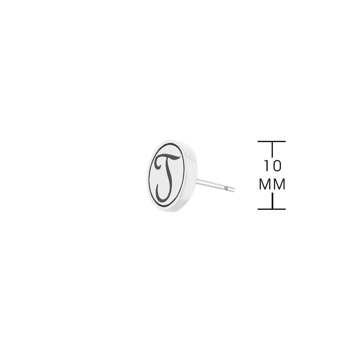 Initial J Earring