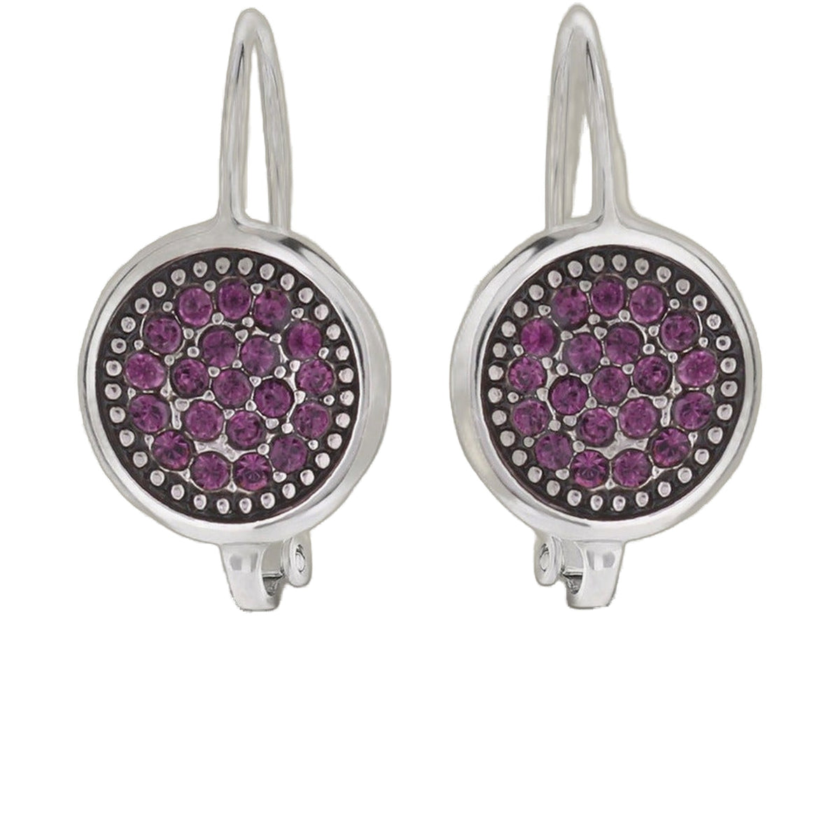 February Birthstone Color Earrings