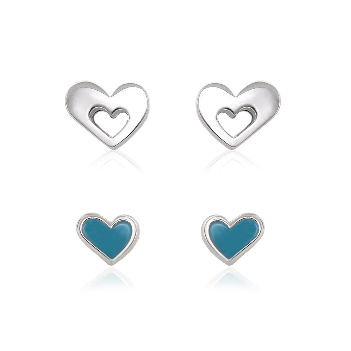 Sydney Leigh Heart Earrings Set of 2