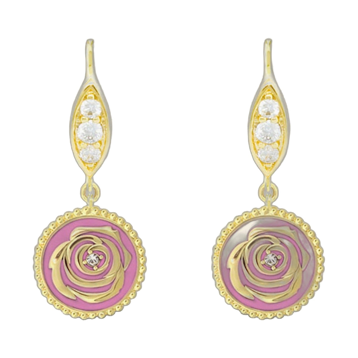 Rosie Passion Earrings — Leverback Drop
