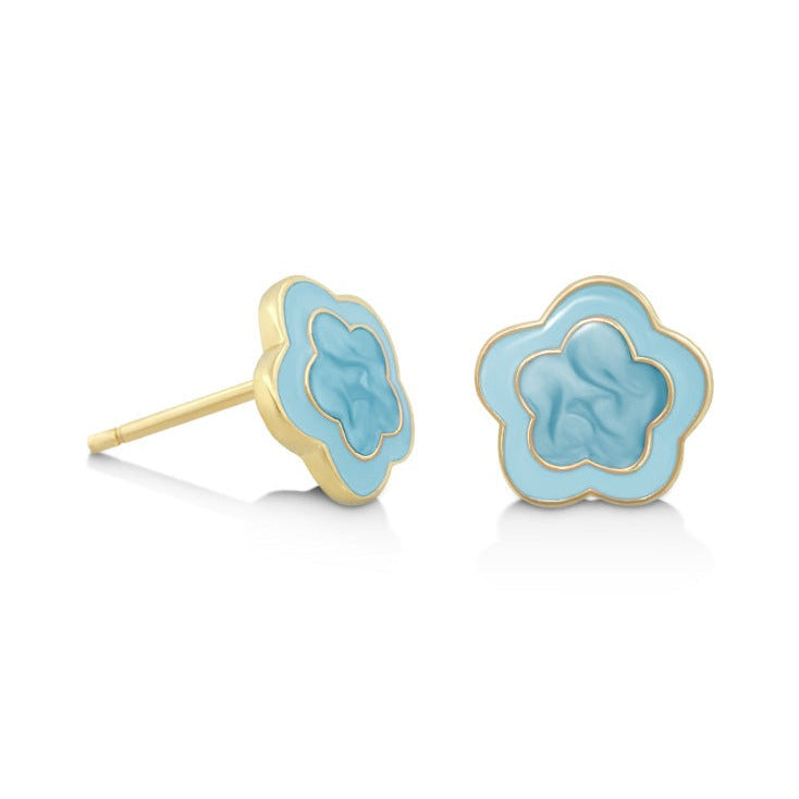.925 Girls Daisy Earrings