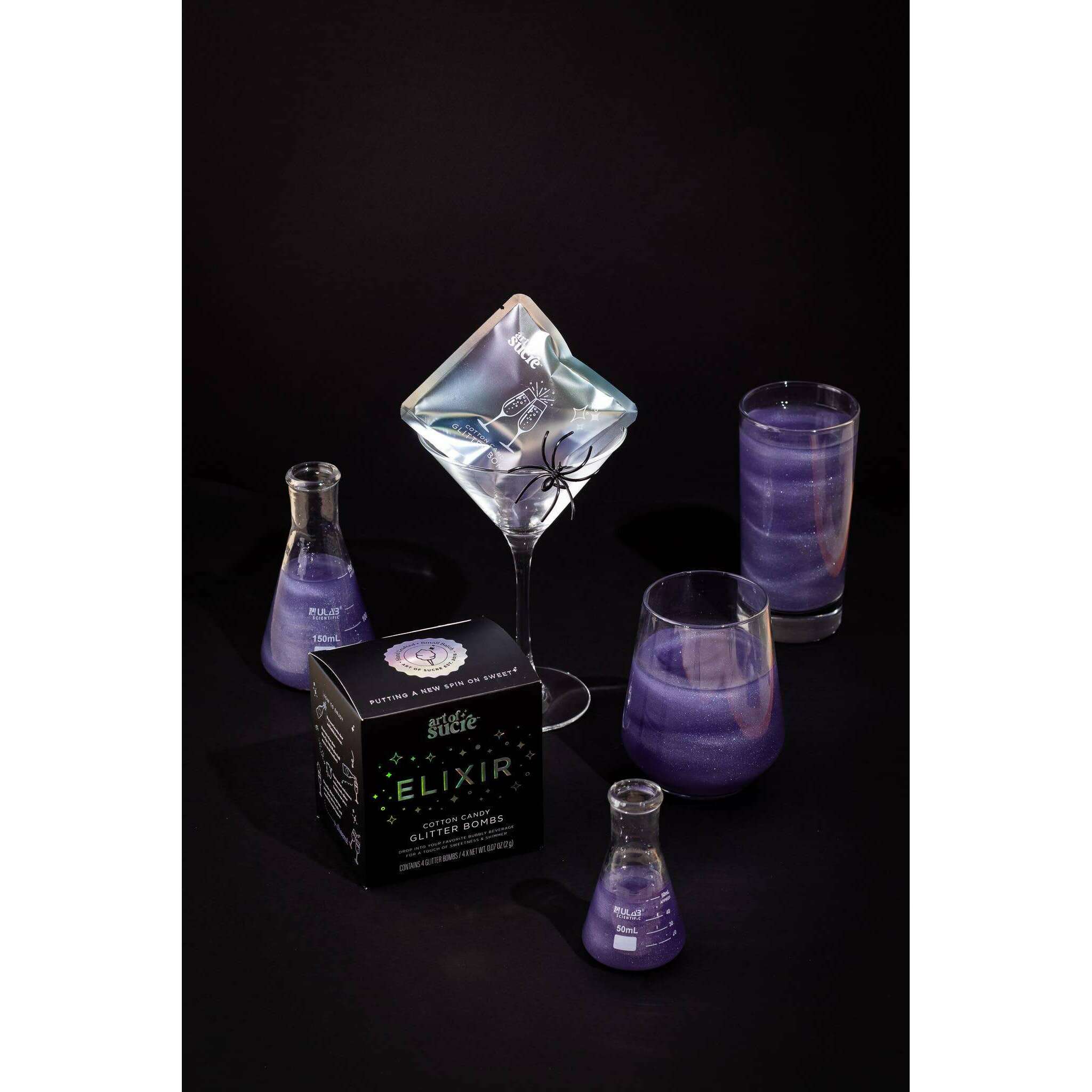 Elixir Cotton Candy Drink Glitter Bombs