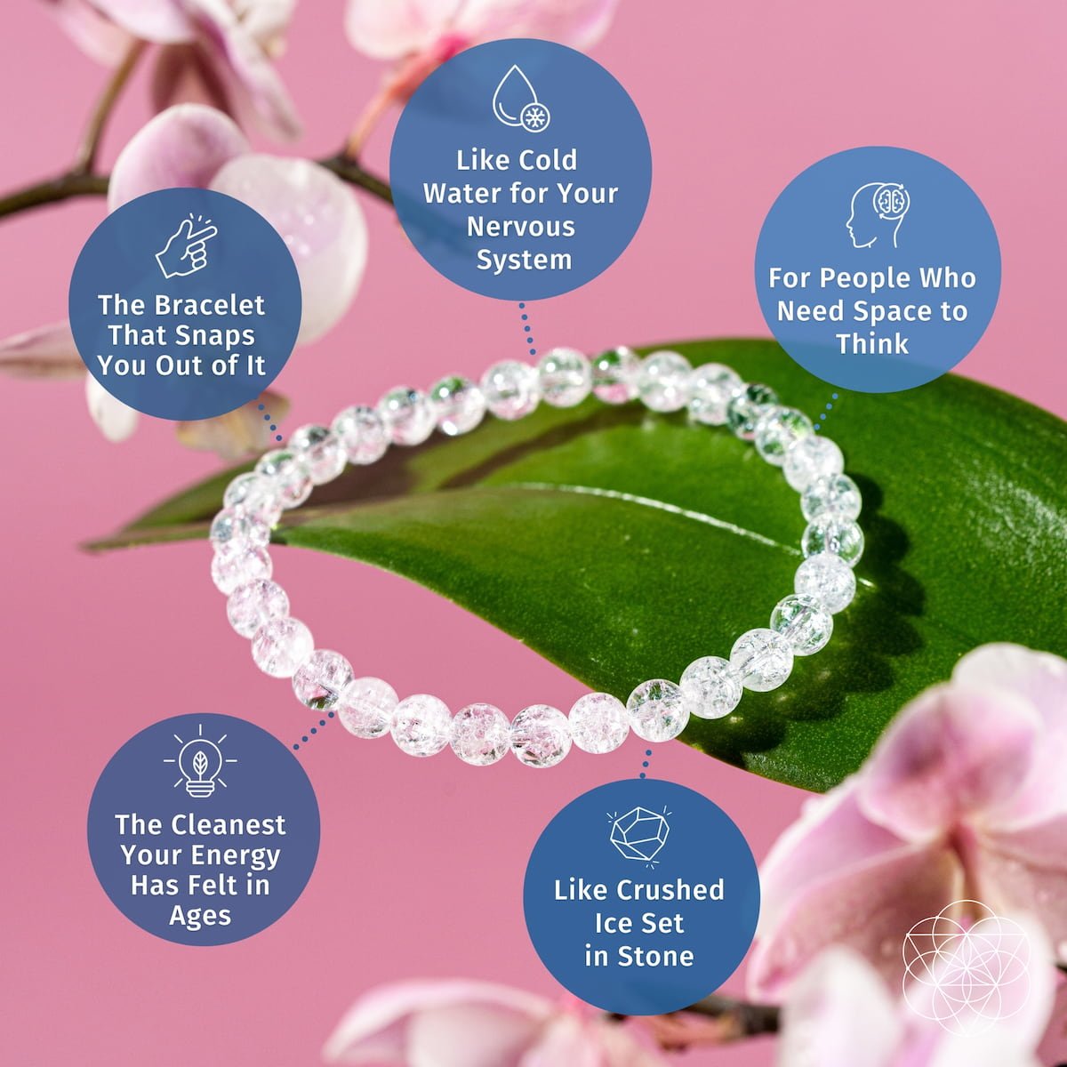 Emotional Ice Bath – The Ice Quartz Bracelet | 6mm by Conscious Items at Shirley Shoppe