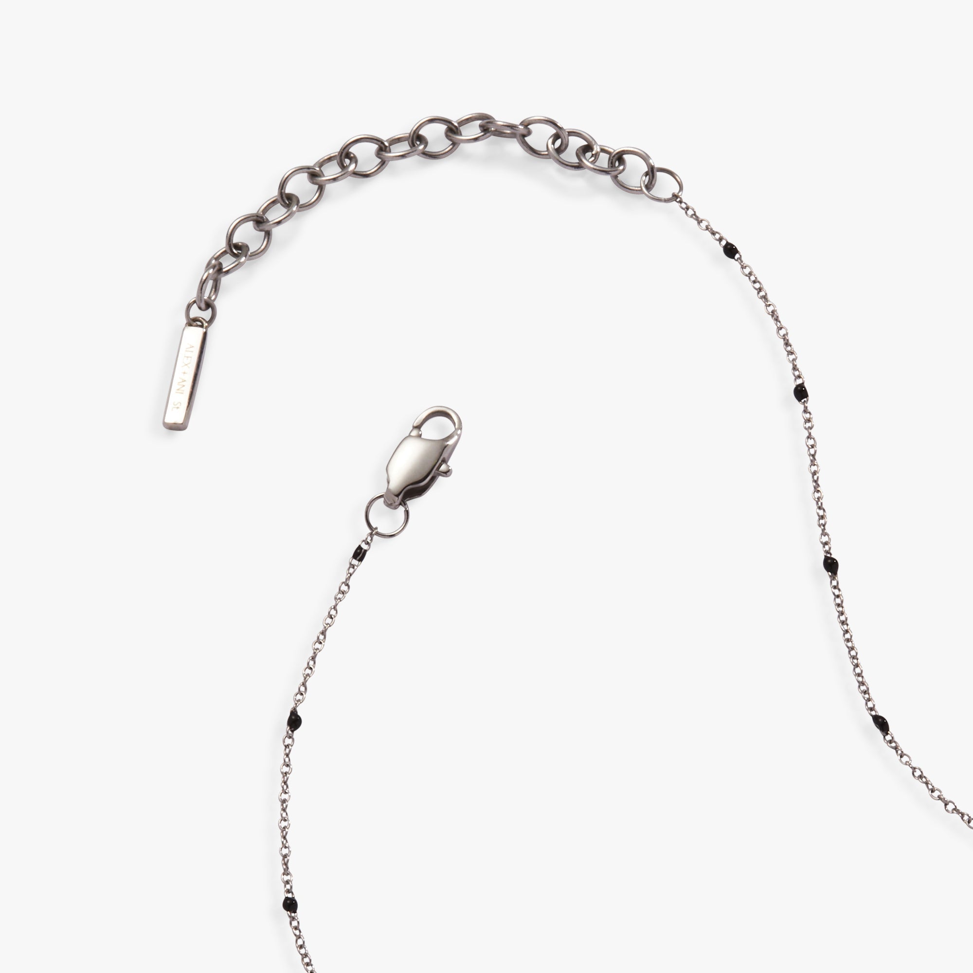 Enamel Black Dot Chain Necklace by ALEX AND ANI at Shirley Shoppe