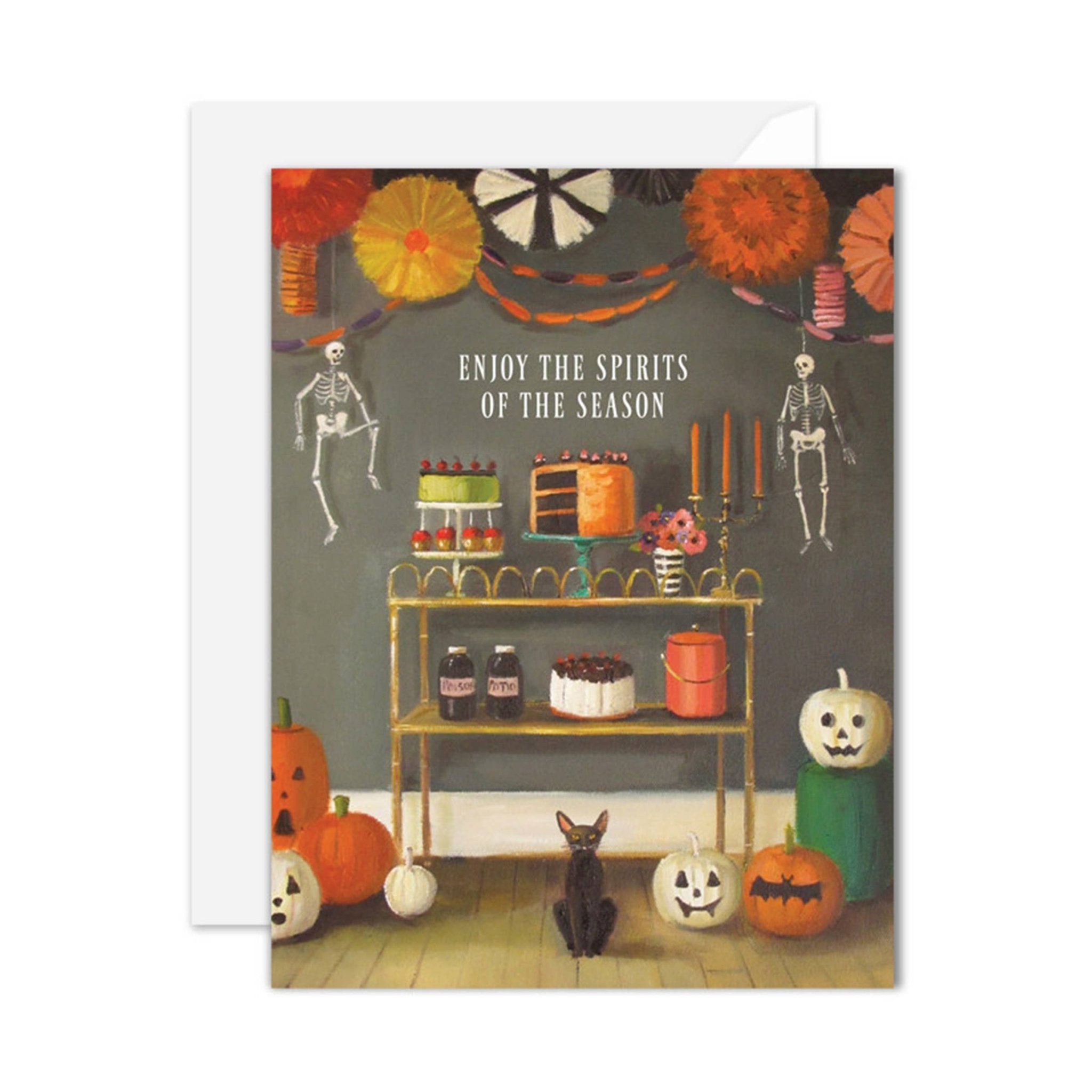 Enjoy The Spirits Of The Season Halloween Card by Quirks! at Shirley Shoppe