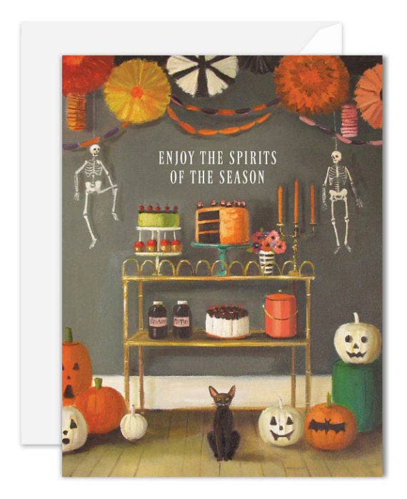 Enjoy The Spirits Of The Season Halloween Card by Quirks! at Shirley Shoppe