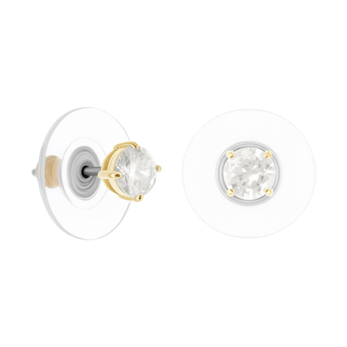 925 Stud Earrings 1.3 Ct