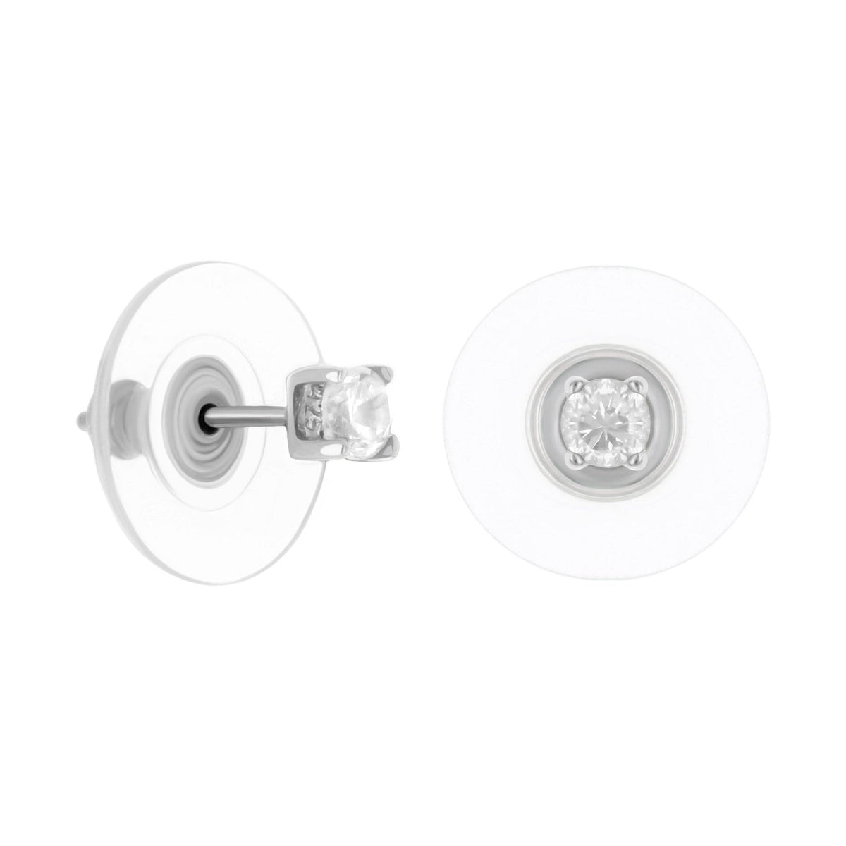 925 Stud Earrings 0.4 Ct