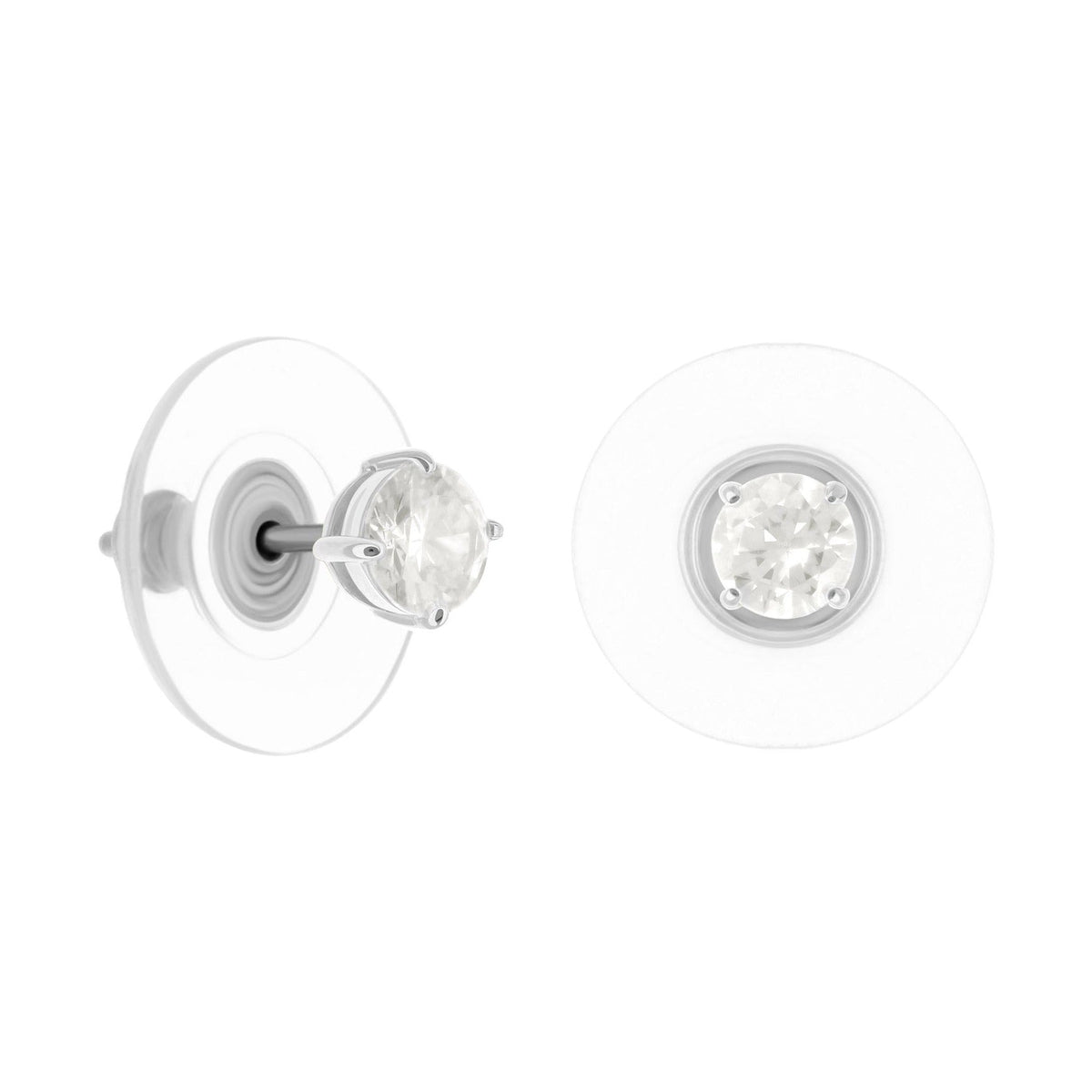 925 Stud Earrings 0.6 Ct