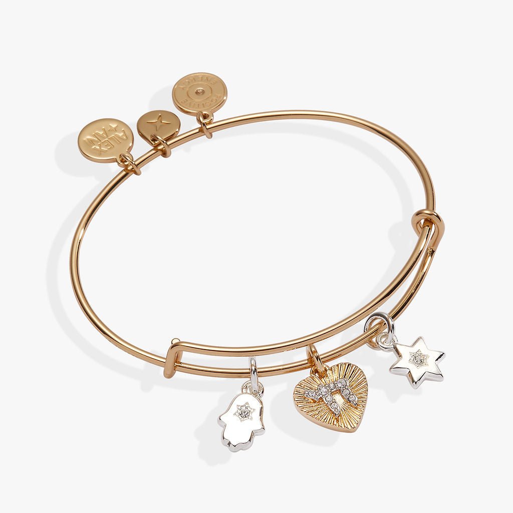 Faith and Family Star of David Charm Bangle by ALEX AND ANI at Shirley Shoppe