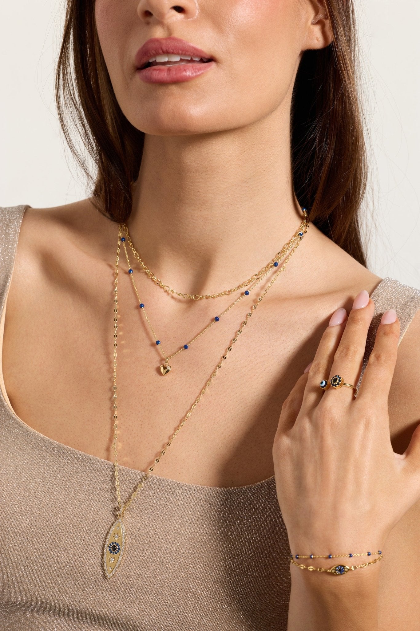 Festival Stranded™ Evil Eye Necklace by ALEX AND ANI at Shirley Shoppe