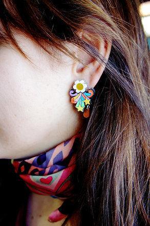 Flower Power Earrings by Laliblue by Quirks! at Shirley Shoppe