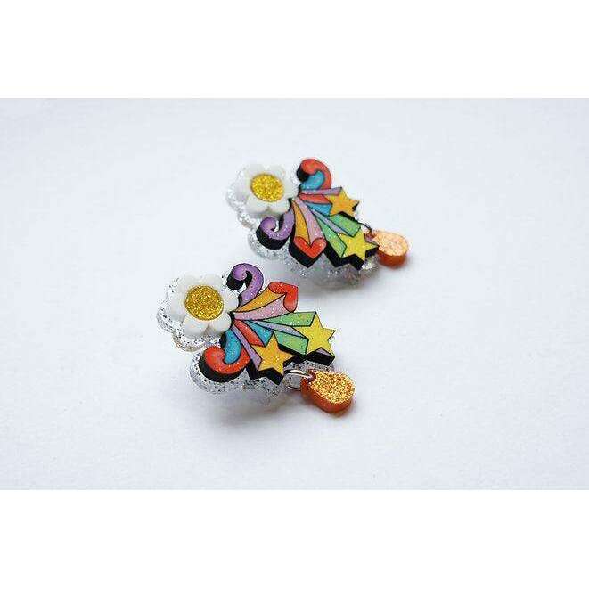 Flower Power Earrings by Laliblue