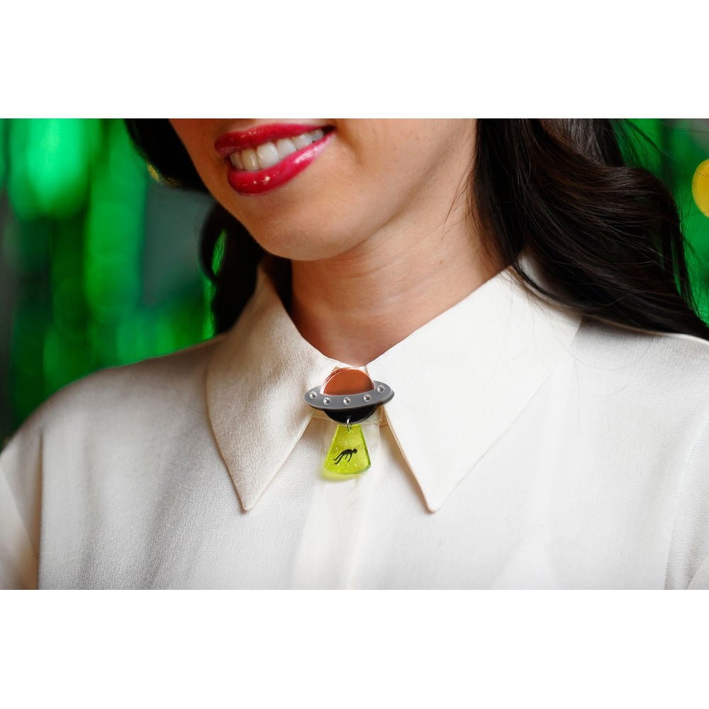 Flying Saucer Button Cover by Laliblue by Quirks! at Shirley Shoppe