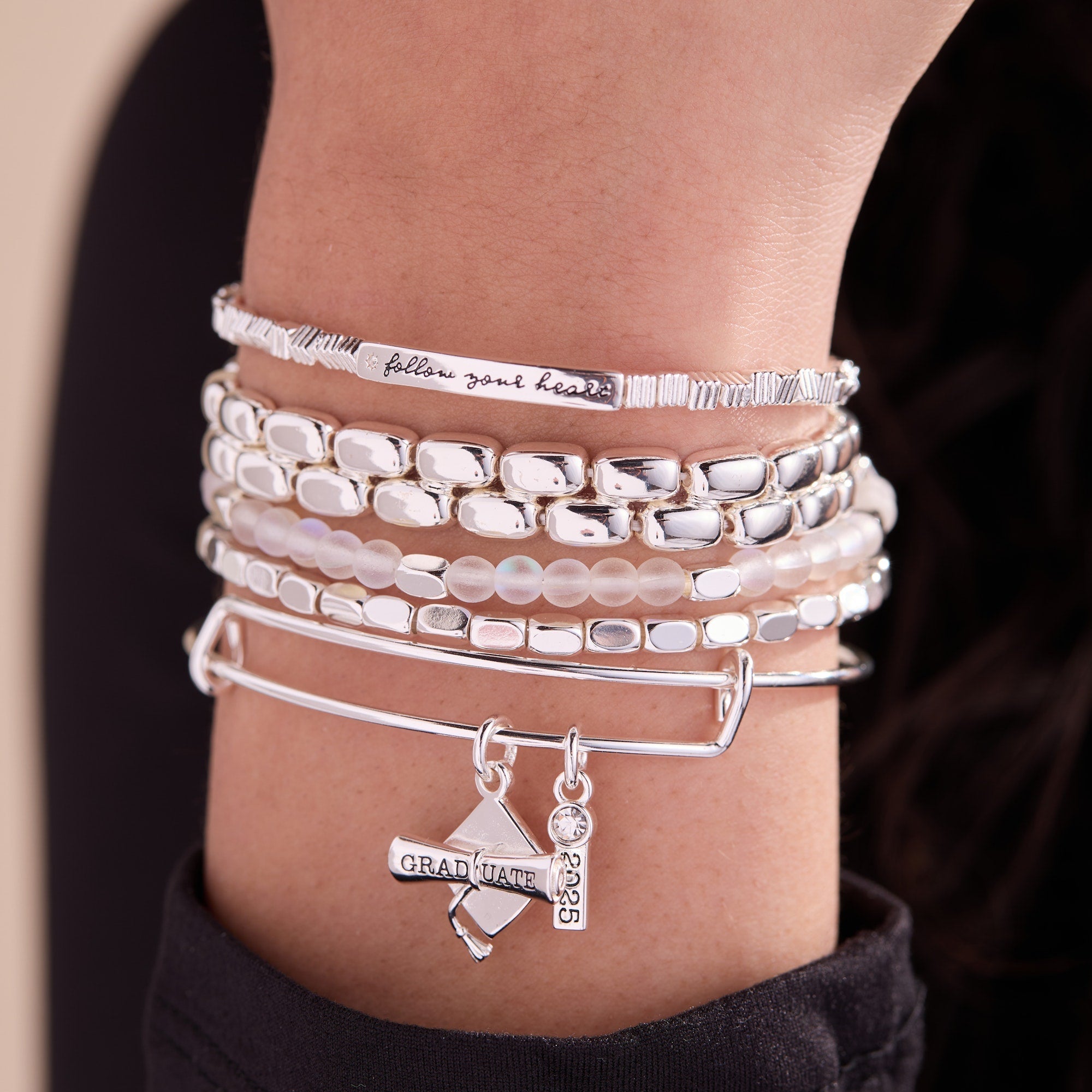 Follow Your Heart Stretch Bracelet by ALEX AND ANI at Shirley Shoppe