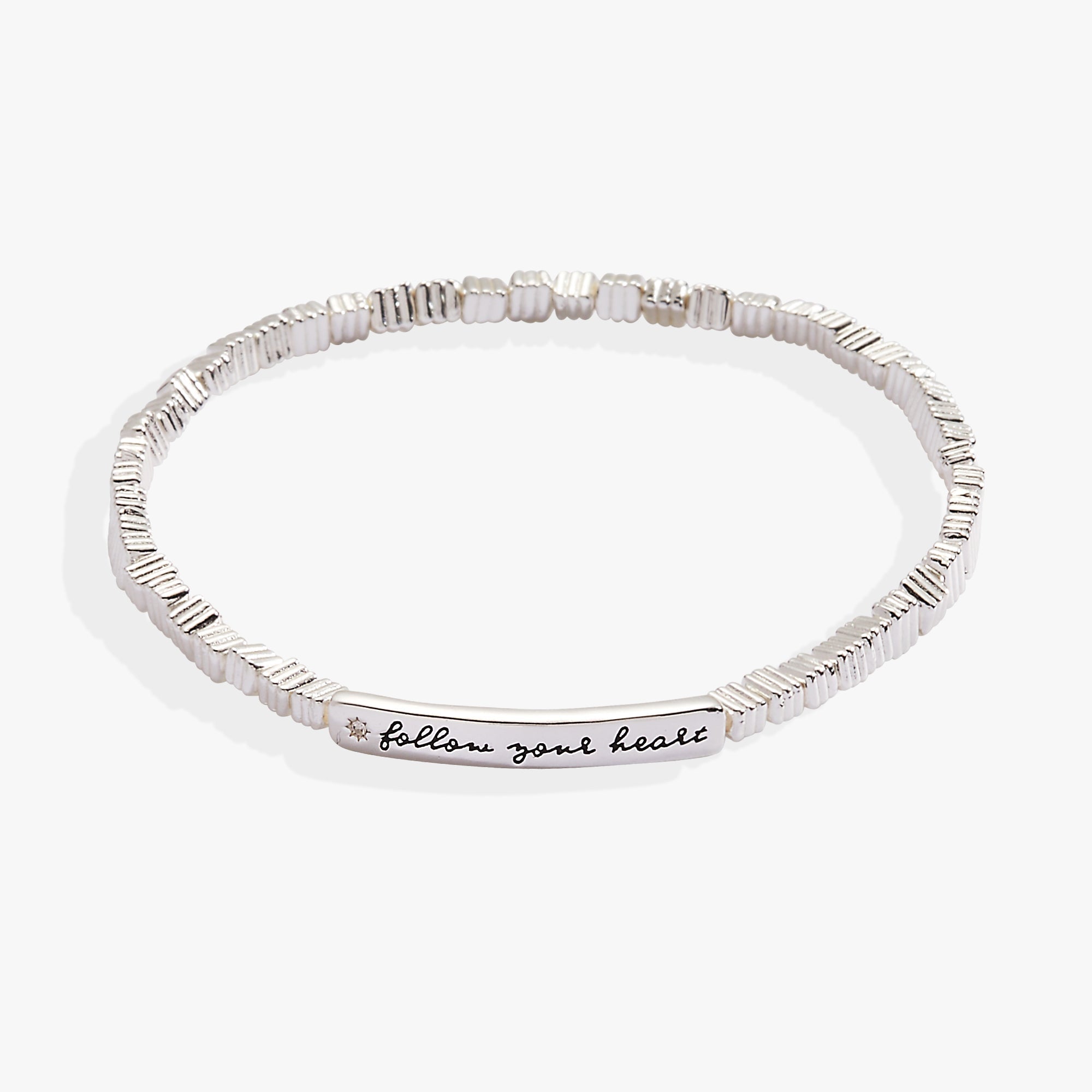 Follow Your Heart Stretch Bracelet by ALEX AND ANI at Shirley Shoppe
