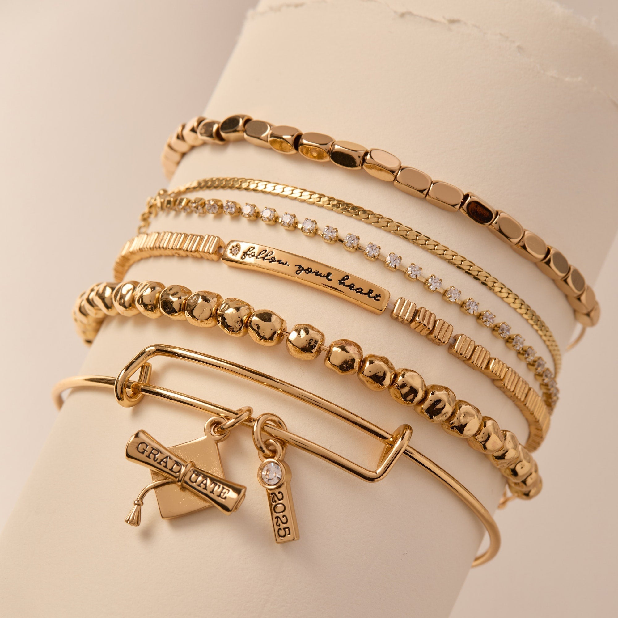 Follow Your Heart Stretch Bracelet by ALEX AND ANI at Shirley Shoppe
